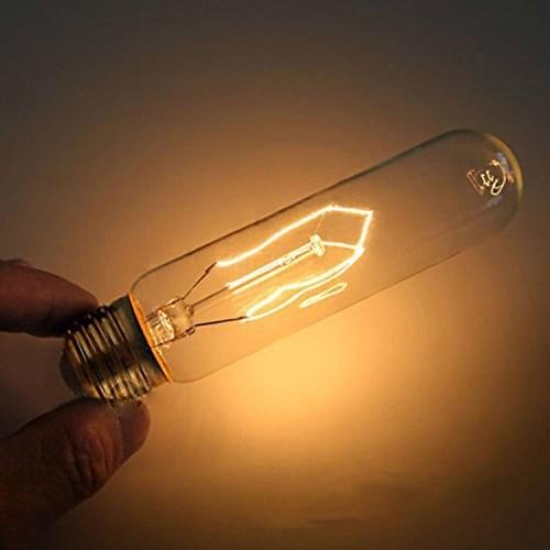 40 Watt Vintage Edison T10 Radio Tube Incandescent Filament Light Bulb.Pack Of 10