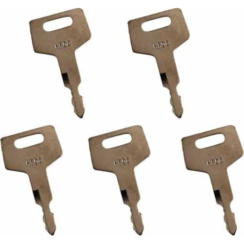 5PCS 180845 17001-00019 H806 Ignition Key For Takeuchi Excavator and Loader Gehl CTL Track Loader Hitachi Heavy Equipment