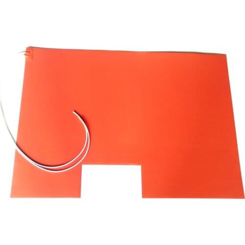 660*990*1.5mm 110V 2500W Silicone Vessel Heater adhesive 1 side 1000mm lead wire