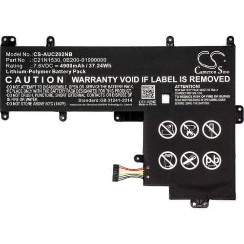 Cameron Sino 4900mAh battery for ASUS Chromebook C202 C202SA C202SA-2A 0B200-01990000 C21N1530 Notebook, Laptop Battery