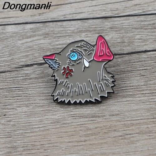 BG471 Dongmanli Cartoon Animal Metal Enamel Pin and Brooches Bag Clothes Lapel Pin Anime Fan Collection Badge Gift