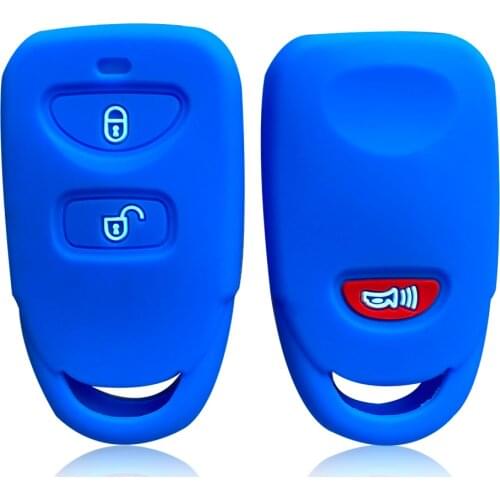 Silica gel key case For Hyundai Elantra Tucson Sonata Santa Fe Sportage car key cover For Kia Carens key holder