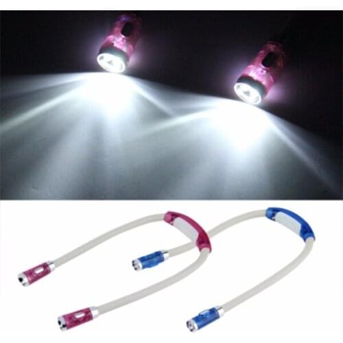 Flexible Handsfree LED Neck Light Book Reading Lamp Night Flashlight Camping Light A1
