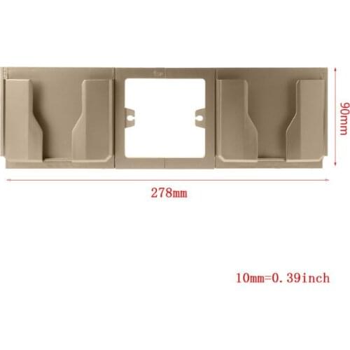 Socket Wall Phone Holder Bracket Dual Mobile Charging Charger Stand Mount Home Shelf Stand Mount Support Charging Storage Box