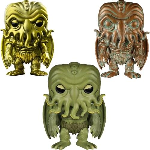 Cthulhu Collection Call Of Cthulhu #03 R'Lyeh Lovecraft Mythos Gold Metallic Patina Figure Model Doll Toy Art Decoration