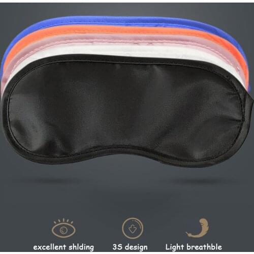 1Pc Natural Sleeping Eye Mask Eye Shade Cover Shade Eye Patch Women Men Soft Portable Blindfold Travel Eye Patch