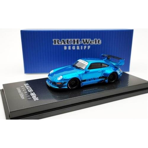 CM Model 1:64 RWB 993 Metallic blue/Red Diecast Model Car