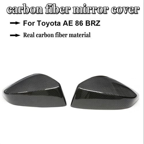 Carbon Fiber Car Modified Rearview Mirror Shell Protective Cover Glossy/Matte Suitable For Toyota AE86 BRZ Car Accessories