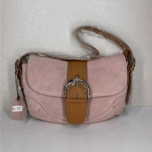 Fashion Shoulder Women Buckle Bag Cow Genuine Leather Crossbody Bags Vintage Flaps Office Ladies Packing Pouch Solid Colors Bag