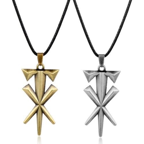 Men Fashion Punk Cross Pendants Necklace with Leather Rope Chain Jewelry Accessories Necklaces