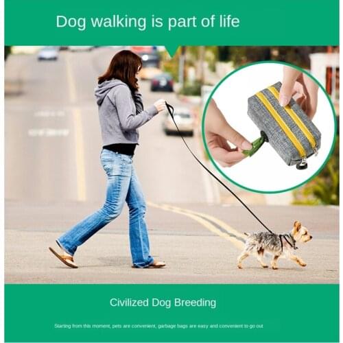 Dog Poop Scooper Bags Dispenser Garbage Bag Set Poop Collector Holder Portable Pet Dog Pooper Scooper Pets Supplies