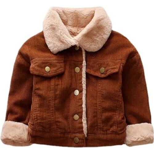 New Winter Baby Girl Clothes Fashion Children Boys Cotton Solid Jacket Toddler Casual Costume Sports Infant Coat Kids Clothing