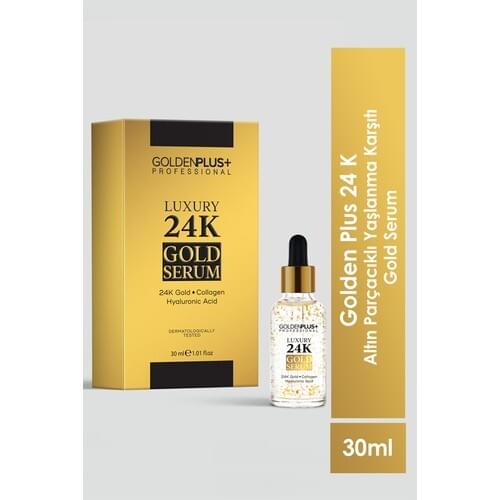 Golden Plus 24K Gold Threaded Aging Anti Beauty Serum 30ML Rejuvenation Refreshing and Detoxifying