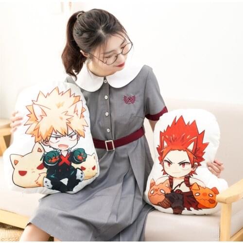 50cm My Hero Academia Anime Plush Toys Todoroki Shouto Kirishima Eijiro Tsuyu Bakugou Katsuki Izuku Pillow Cartoon Stuffed Dolls