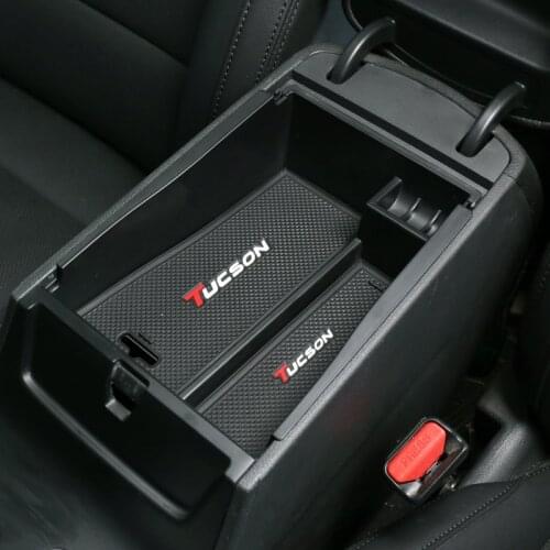 For Hyundai Tucson 2015 2016 2017 2018 Armrest box storage box Interior change device box Tucson storage box partition board