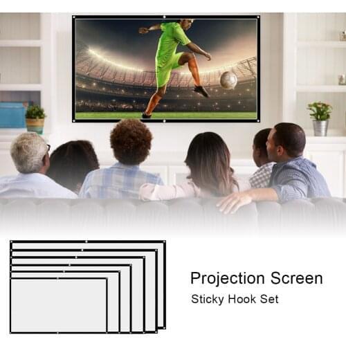 Portable Projection Movies Screen 60 72 84 100 120 150 Inch 16:9 4K HD Foldable Theater Projector Screen For Indoor Outdoor