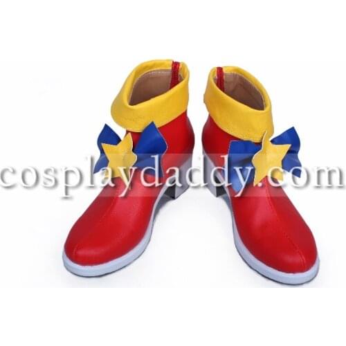 Puripara Reona West Red Girls Halloween Short Cosplay Shoes Boots S008