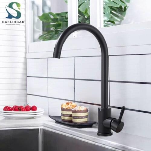 SAFLIHCAR Black Kitchen Faucets China