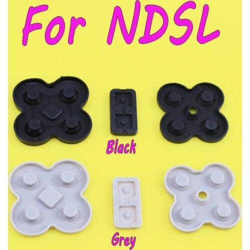 Grey conducting button rubber silicone dpad pad RL LR L R left right keypad for NDSL/DSL/Nintendo DS Lite game repair
