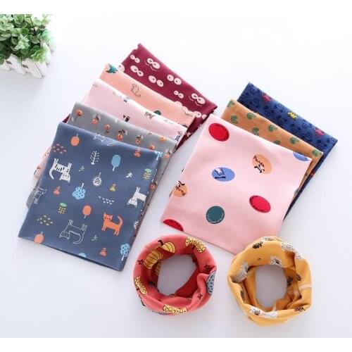 Cotton Baby Girls Boys Scarf Autumn Winter Boys O Ring Scarf Kids Collar Scarf Children Neckerchief Scarves Baby Keep Warm Stuff