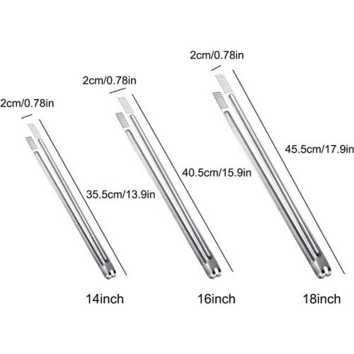 Justdolife Food Tong Stainless Steel Kitchen Tongs Non-slip Cooking Clip Clamp BBQ Salad Tools Grill Kitchen Accessories