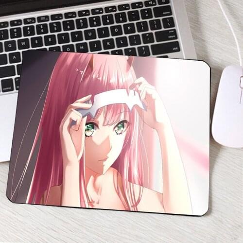 So Cute Beautiful Anime Girls Darling In The Franxx 02 Hot Comic cartoon Pattern Mousepad Anti-skid Rubber Soft Mat