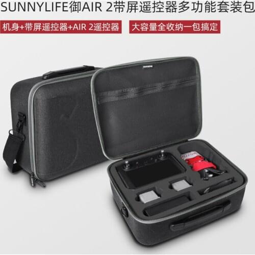 Sunnylife Mavic Air 2 With Screen Remote Control Storage Bag Body Remote Control For DJI Mavic Air2 Accessory Box Shoulder Bag