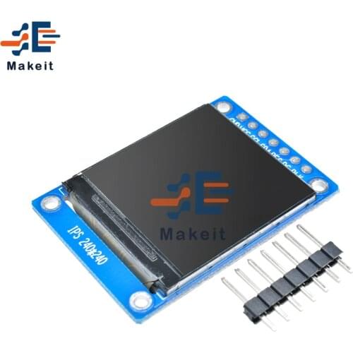 1.3 inch Full Color LCD OLED TFT Display IPS HD TFT ST7789 Drive IC 240*240 SPI Communication 3.3V Voltage 4-Wire SPI Interface