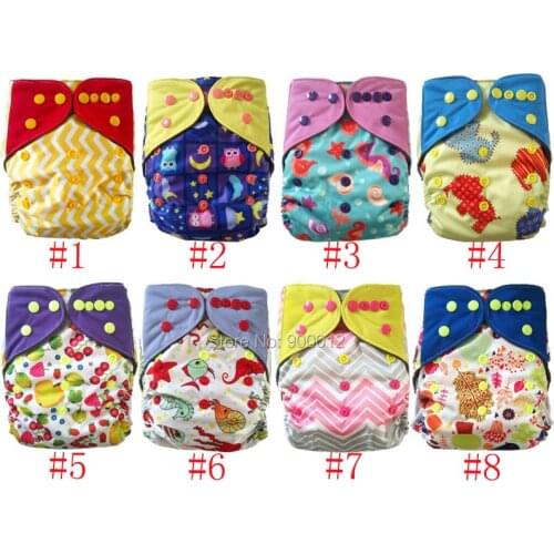 2017 Reusable Baby AIO Cloth diapers Cover With Microfiber Inserts bamboo terry layer For Boys & Girls Washable Diaper 300 Pcs