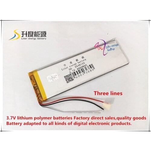 3.7V 4000mAH 3548155 ( polymer lithium ion / Li-ion battery ) for tablet pc Power bank E-BOOK