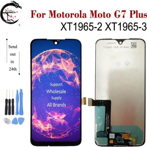 6.2" LCD For Motorola Moto G7 Plus XT1965 Display Screen Touch Digitizer Assembly For Motorola G7plus XT1965-2 XT1965-3 Display