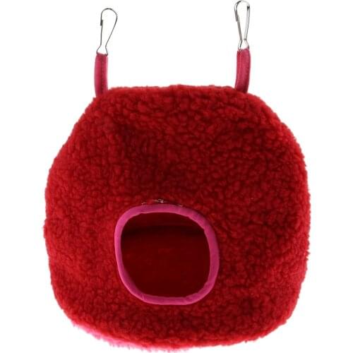 Amagogo Parrot Bird Hammock Hanging Cave Snuggle Happy Hut Tent Bed Toy