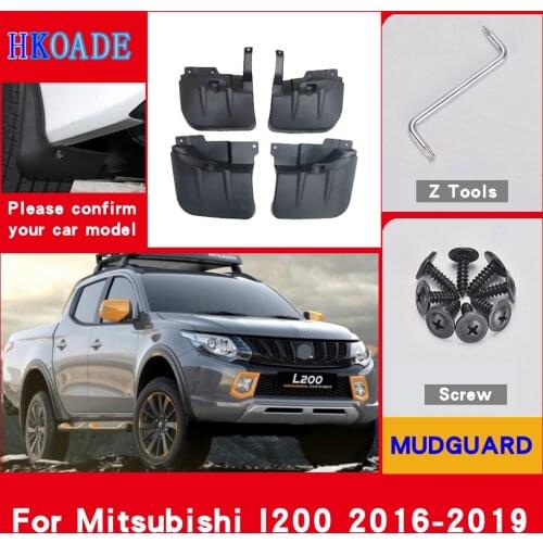 Car Fender Mud Flaps For Mitsubishi L200 Trion 2016-2019 Mudguards Splash Guards Fender Mudflaps Car Fender Accessories