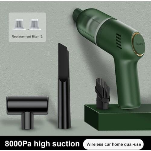 Car Vacuum Cleaner Cordless 8000Pa Power Suction Portable Handheld Mini Vacuum Cleaner Rechargeable for Interior Home Office
