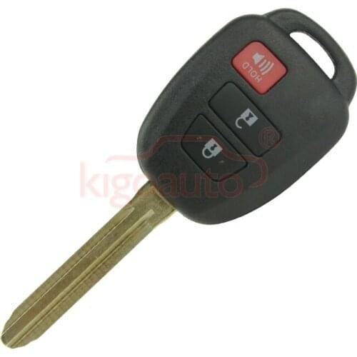No chip HYQ12BDM Remote head key 3 button toy43 blade 314.4Mhz for Toyota RAV4 Prius C 2013 2014 2015 kigoauto