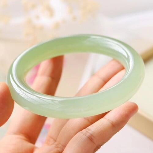 Natural Jade Bangle Bracelet Charm Jewellery Fashion Accessories Hand-Carved Jadeite Jadeite Bangles for Women