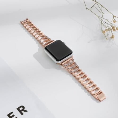 Stainless Steel Bracelet For iwatch Series 5 4 3 2 1 Replacement Strap For Apple Watch 44mm 40mm 38mm 42mm watchband