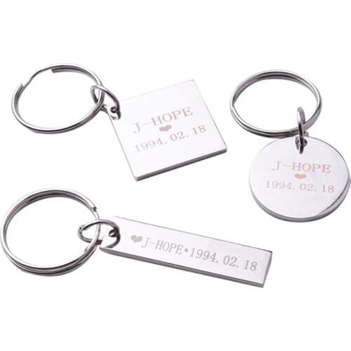 KPOP Bangtan Boys Keychain Key Chain Gift JIMIN JUNGKOOK V RM ARMY J-HOPE Keyring