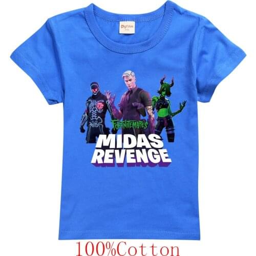 Fortnite Childrens Short Sleeve T-shirt Summer Cotton T-shirts Boys Casual Sports O-Neck Tshirt Kids Boy Girls Tops Clothes