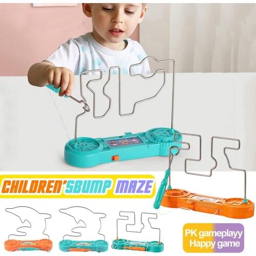 Kids Science Experiment Toys Education Electric Touch Maze Game Party Funny Game Collision Electric Shock Toy For Children Gift