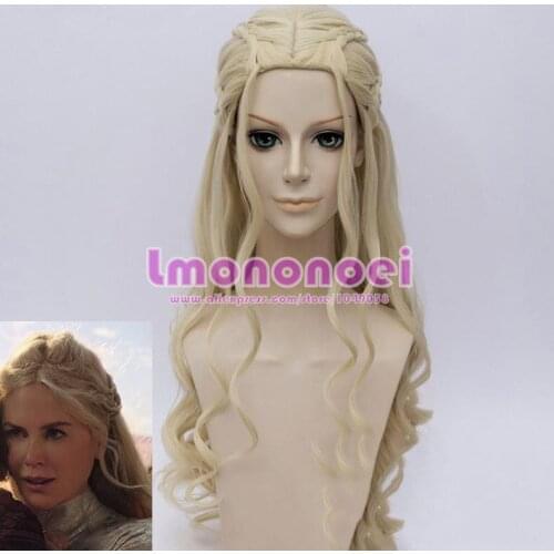 Atlanna Cosplay hairwear long Brown Wave Wig+Wig Cap