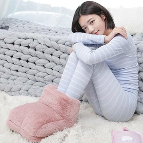 Electric Warm Foot Warmer Massager Heated Cushion Washable Settings Warmers