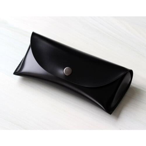 Fashion Men Women Portable Glasses Case Magnetic Hard PU Leather Black Foldable Glasses Box For Eyeglass oversize Sunglasses