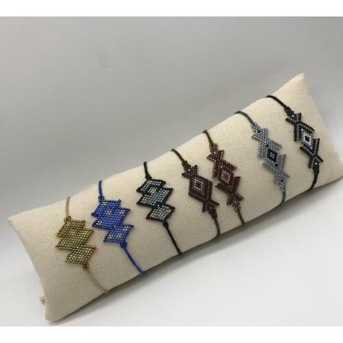 BLUESTAR 2021 Turkish Eye Bracelet MIYUKI Bracelet Handmade Woven Jewelry Femme Fashion Bangle