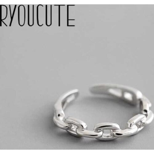 Hot Sale Romantic Silver Color Hollow Link Chains Finger Rings for Women Jewelry Christmas Gift Dropship