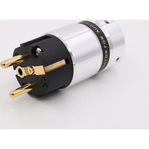 Hi End Audio 24k Gold Plated Schuko Power plug DIY Mains power cable