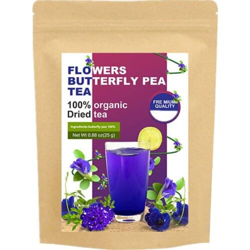 IMATCHME 100% Pure Natural Blue Butterfly Pea Flower Drink Dried Flowers Health & Beauty Making Cocktail Gift&Wedding Decoration