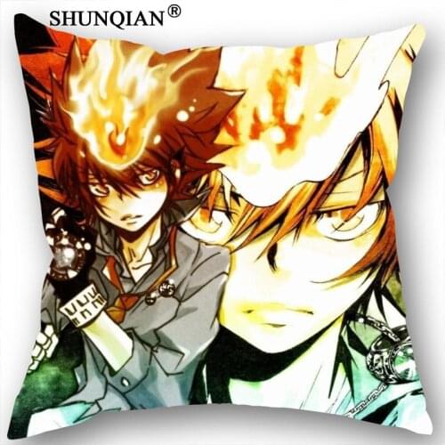 DIY Pillowcases HITMAN REBORN Personalized Pillowcase Custom Throw Pillow Case Customized Pillow Covers (Two Sides)