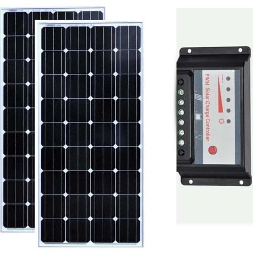 Solar Panel Kit 300w Solar Module 150w 12v 2 Pcs Solar Charge Controller 12v/24v 30A Solar Charger Battery Rv Motorhomes Car LED