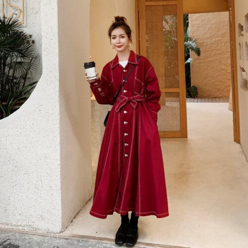 Женские тренчи KUANGNAN China At AliExpress